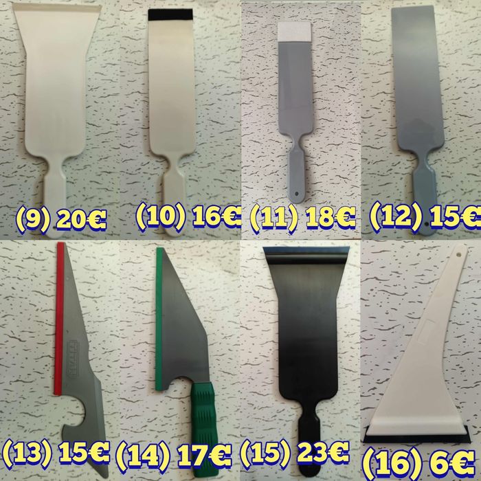 Ракел, шпатули за фолио, PPF инструменти, озонатор, tint brush, четка