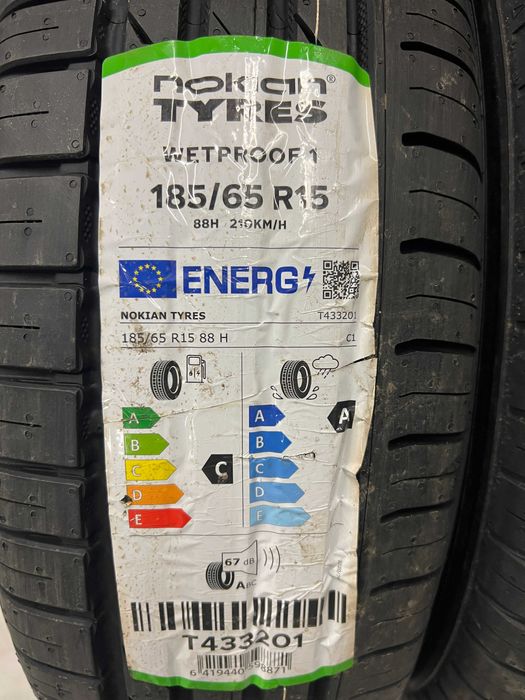 2 Нови летни гуми 185/65R15 Nokian Wetproof 1 88H Germany
