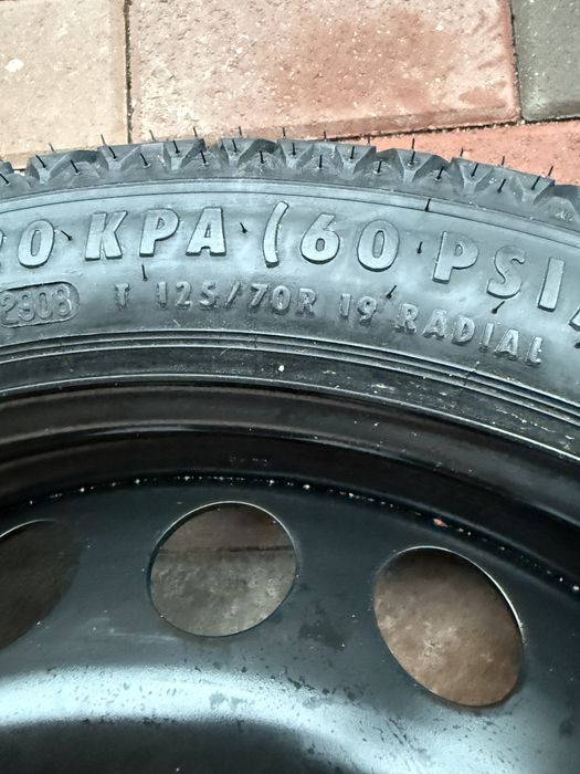 Roata Rezerva Slim Audi BMW Mercedes VW Skoda 125/70/19 5x112