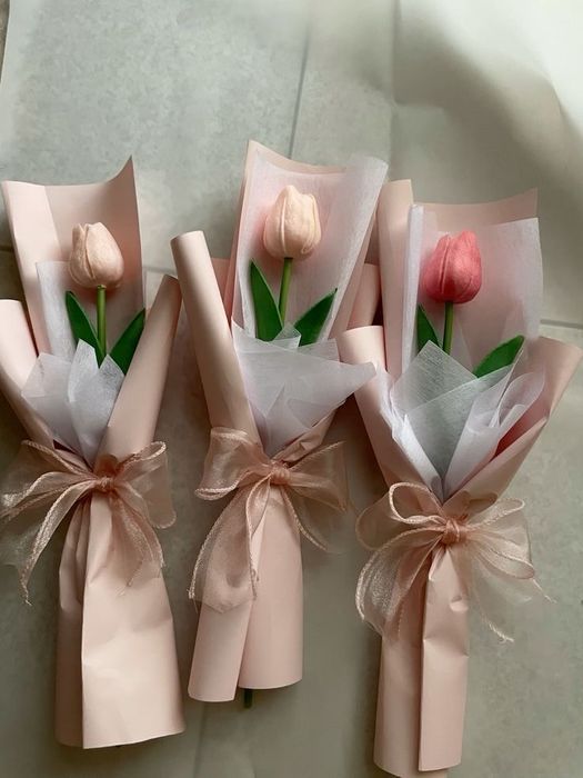 Букеты из тюльпанов