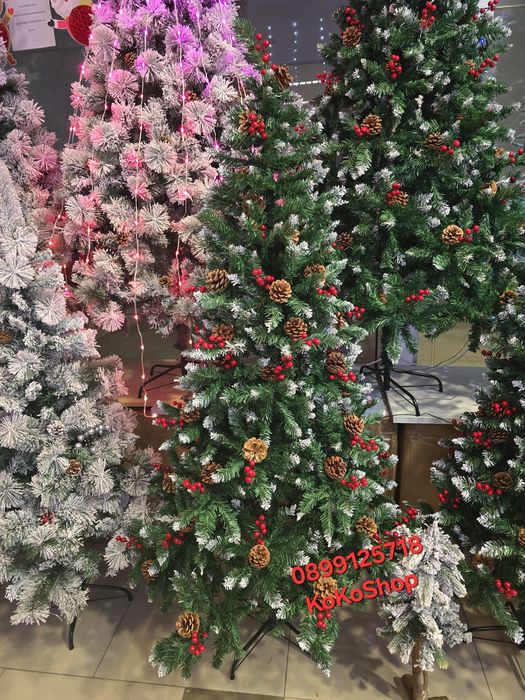 Елха с шишарки и плодове/изкуствена елха/Коледна елха