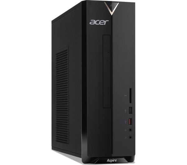 Компактен компютър Acer XC-885 - i5-8500 (3,0-4,1 GHz, 6C/6T), 2x4GB DDR4 RAM, 250GB Samsung SSD, Intel 9560AC WiFi / Bluetooth, DVD-RW