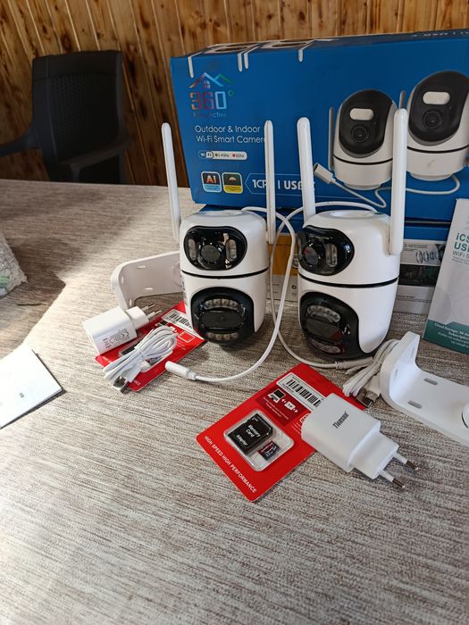 Wi-Fi Камера Двоен Обектив / Нощно Виждане / ICSEE / НОВА