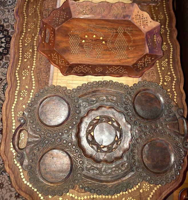 Подносы индийские (дерево)