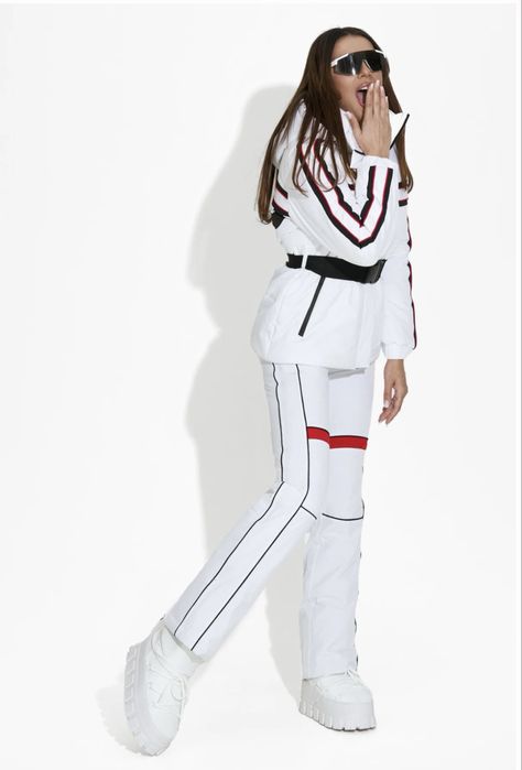 Costum ski alb, mărimea XS