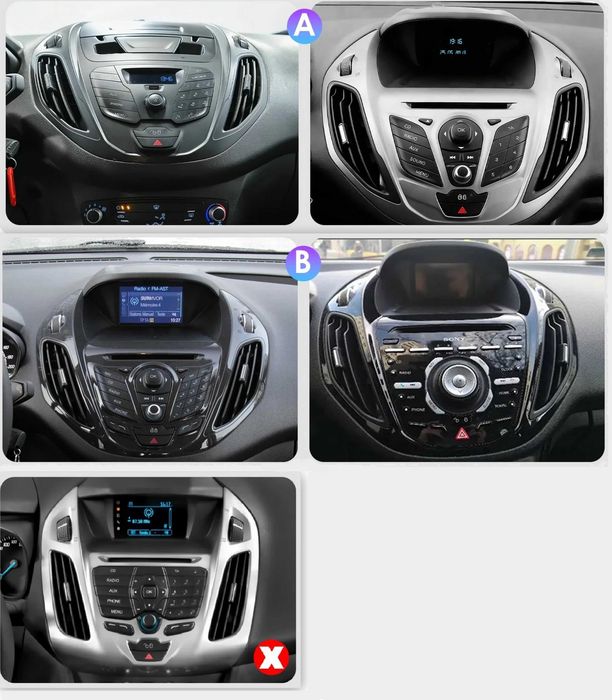 Мултимедия 9″ Android 14 за FORD TRANSIT TOURNEO COURIER CARPLAY навигация RDS DSP GPS