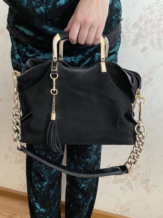 Сумка наиуральная замша