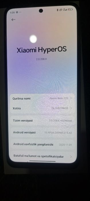 Redmi note 12s 8/256GB