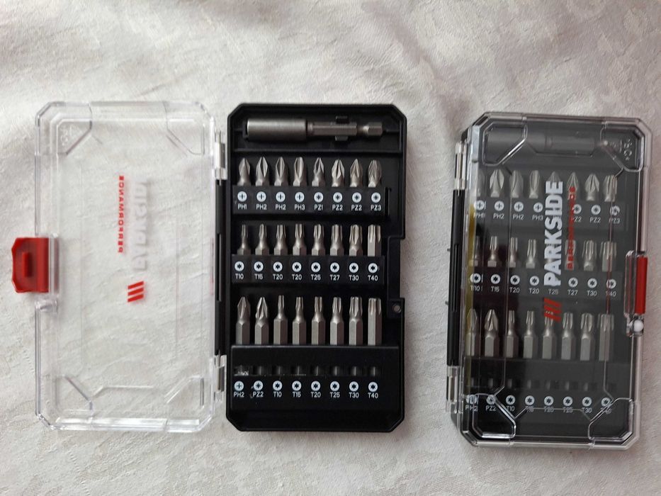 Trusa cu BITI si accesoriu fixare bormasina Parkside