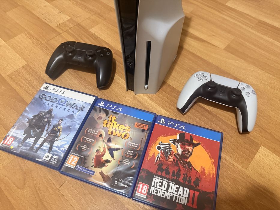 Ps 5 slim 1tb disk +jocuri si cont