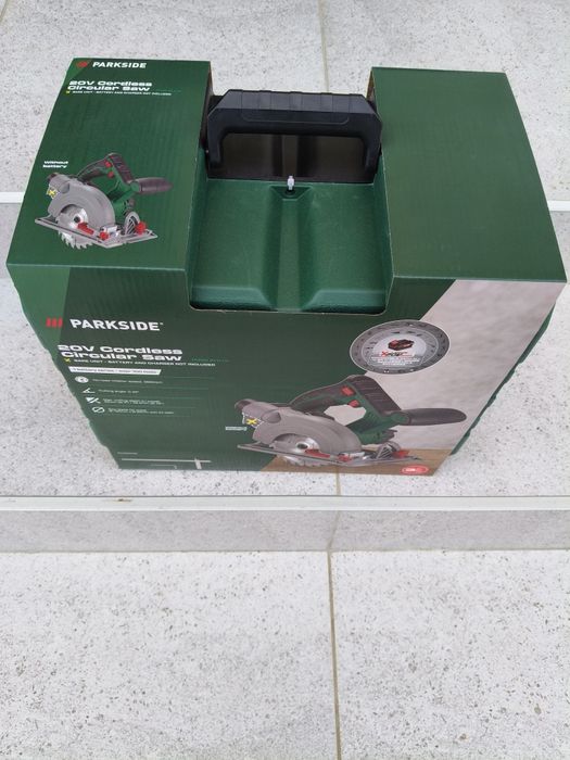 Circular parkside pe acumulator 20v valiza de transport
