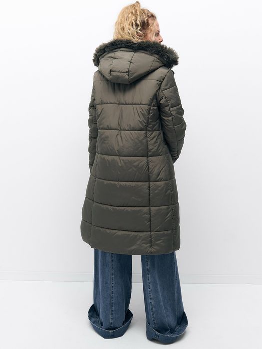 Дамско дълго зимно яке