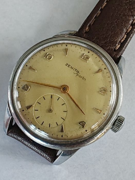 Ceas Zenith Sporto Int Manuala 34 mm Funcționează excelent!