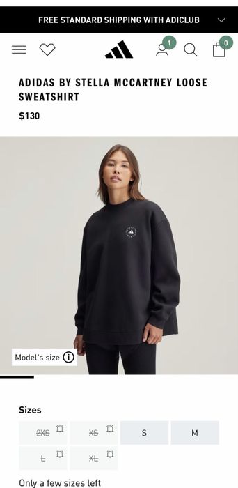 Толстовка Adidas stella mccartney
