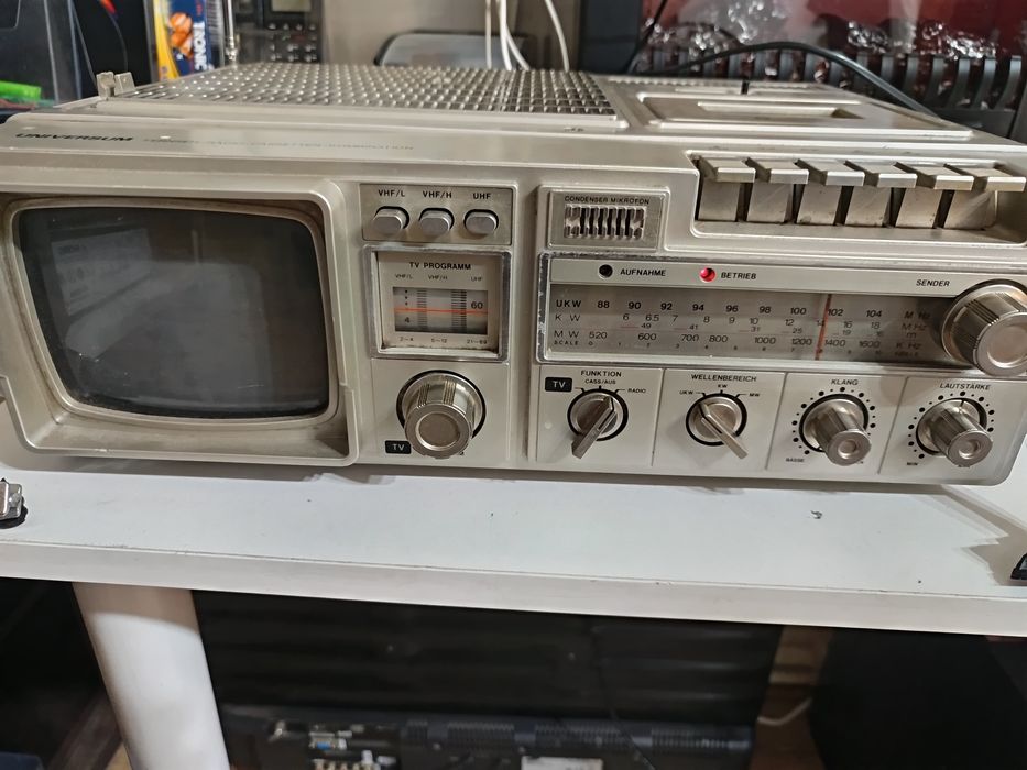 Universum crt radio tv casetofon vintage retro colectie