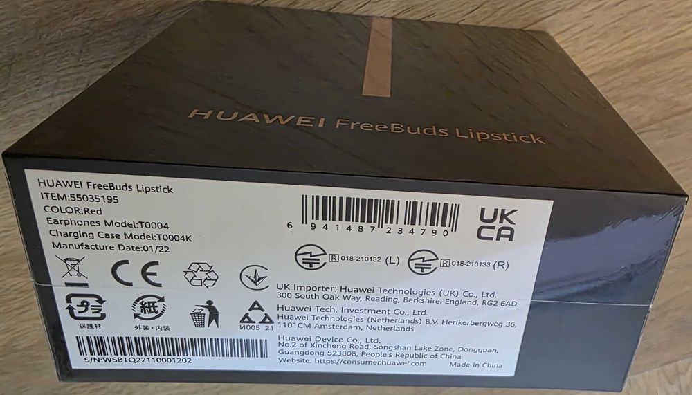 HUAWEI Freebuds LIPSTICK RED Безжични Bluetooth слушалки ЧИСТО НОВИ