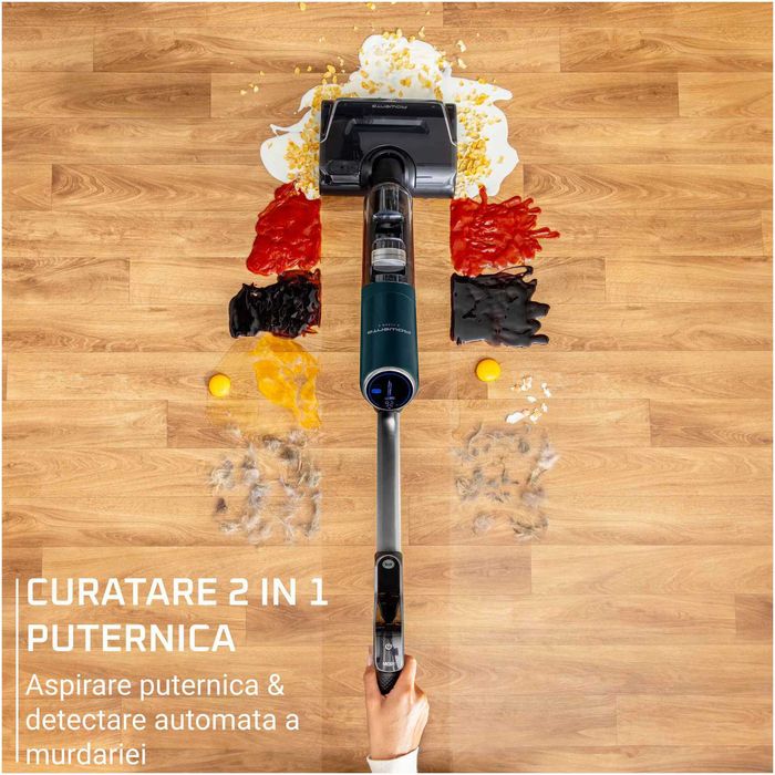 Aspirator vertical fara fir cu spalare Rowenta X-Clean 7