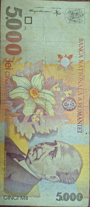 Bancnota 5000 lei din 1998