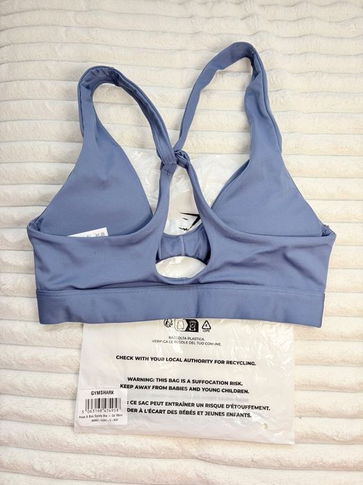Bustiera Gymshark Peek a Boo Warm Blue S