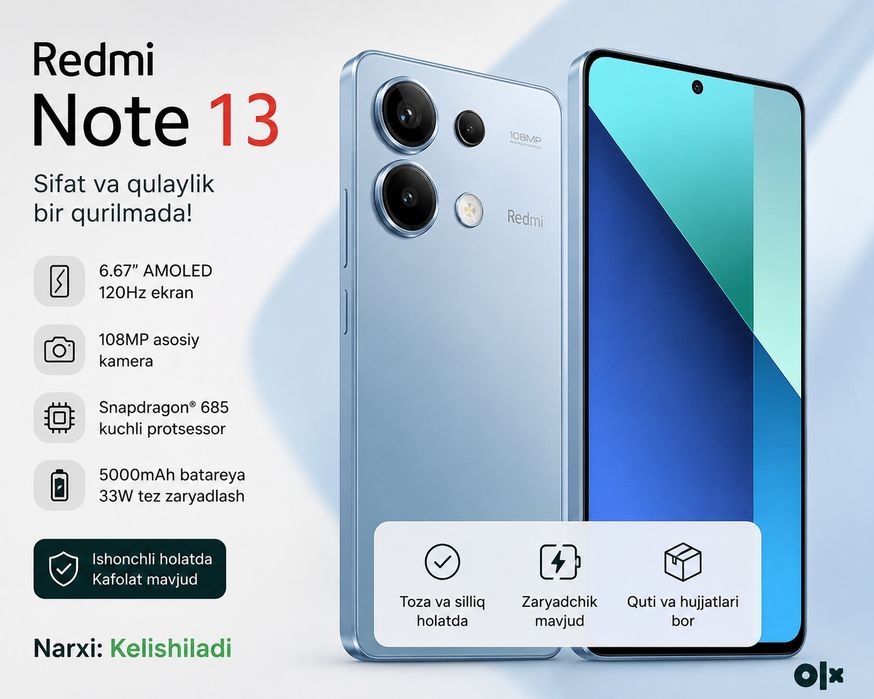 Redmi note 13 sotiladi