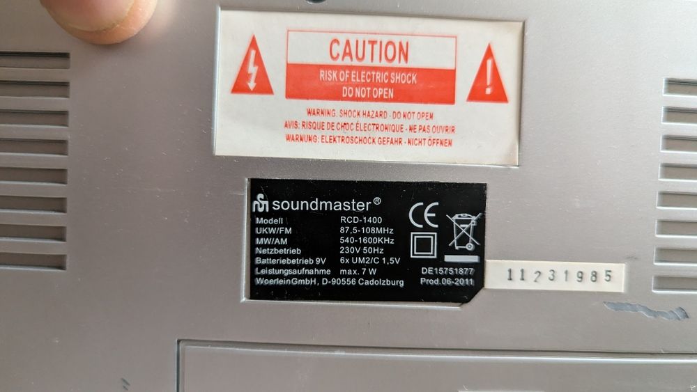 Radio CD Soundmaster RCD-1400