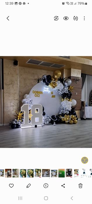 Arcade baloane și cifre cu led