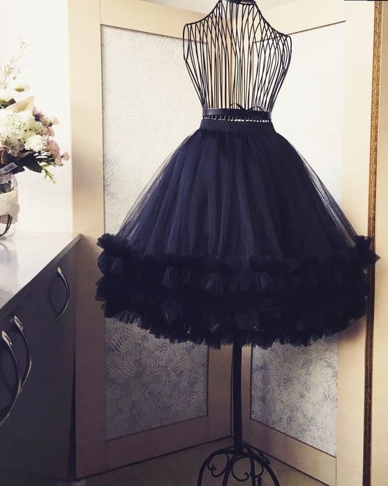 Fusta tulle pompom