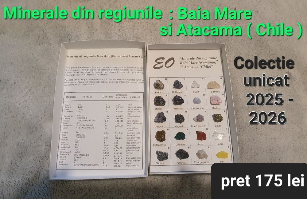 Felie de Agat /Minerale din reg.BaiaMare si Atacama/Chile