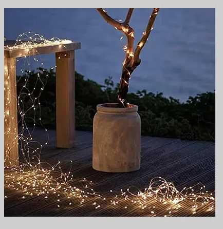 Ghirlanda luminoasa Craciun lumini decorative exterior 100m instalatie