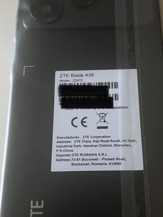 ZTE Blade A36, telefon nou