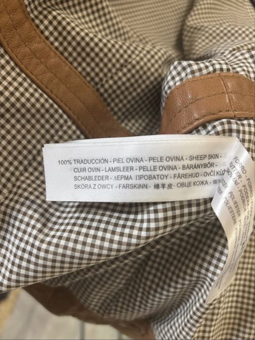 Massimo Dutti кожено biker яке