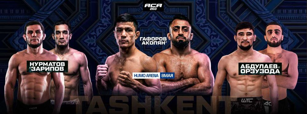 Toshkentda ACA 203 MMA turniri biletlar 45 mingdan 8-may HUMO ARENA