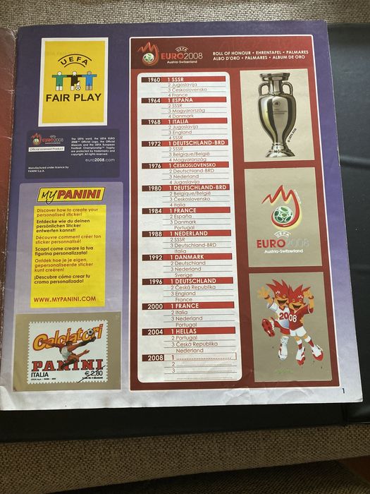 Album Panini Euro 2008 /2016 , Cartonase Toops Ucl /Premier League