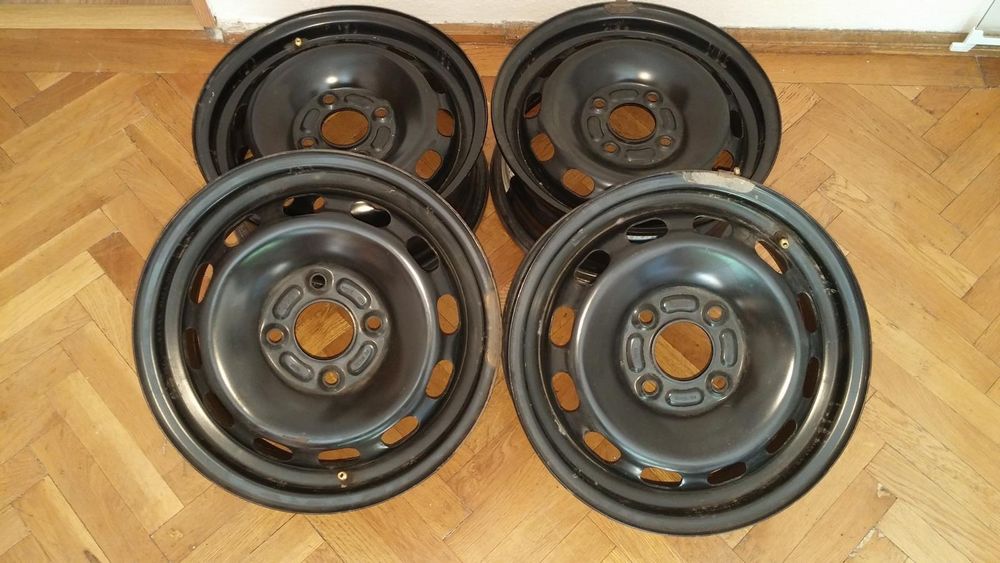 Set 4 Jante Tabla 14 inch 4x108 Ford Fiesta / Fusion / Mazda 2