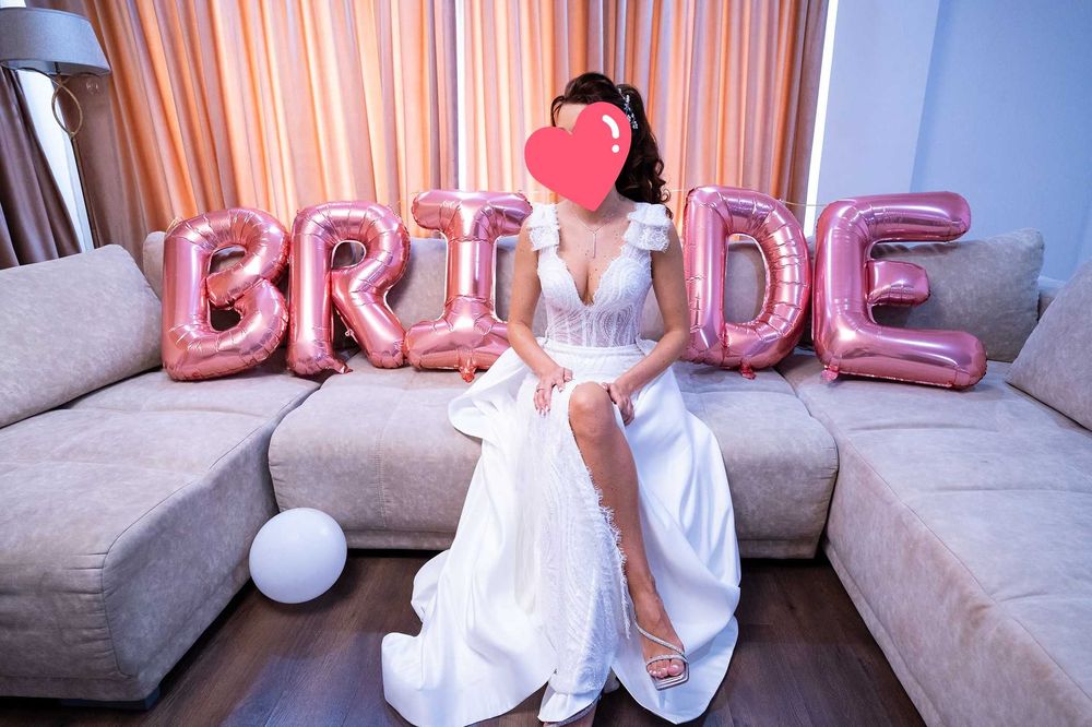 Rochie mireasa (cu trena detasabila)