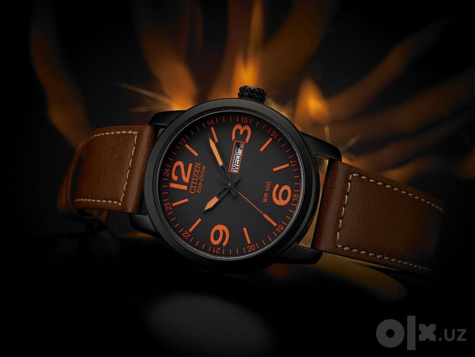 Citizen Garrison Military Eco-Drive Black & Orange BM8475-26E