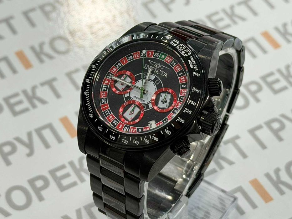 Invicta Speedway Roulette Casino Chronograph GMT