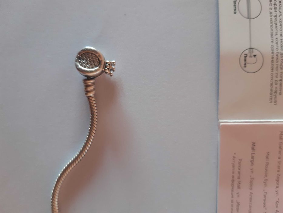 Гривна PANDORA, оригинална сребърна