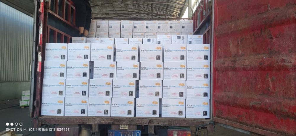 Перчатки нитриловые виниловые