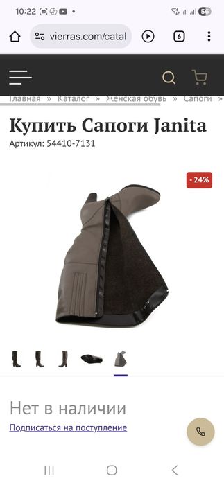 Сапоги демисезонные