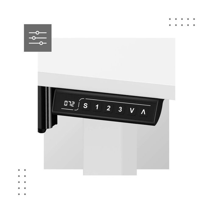 Електрическо бюро геймърско с регулируема височина с функция памет