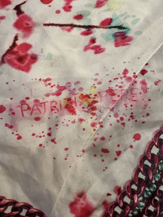 Оригинален Patrizia Pepe копринен топ/туника  с колие, размер 1