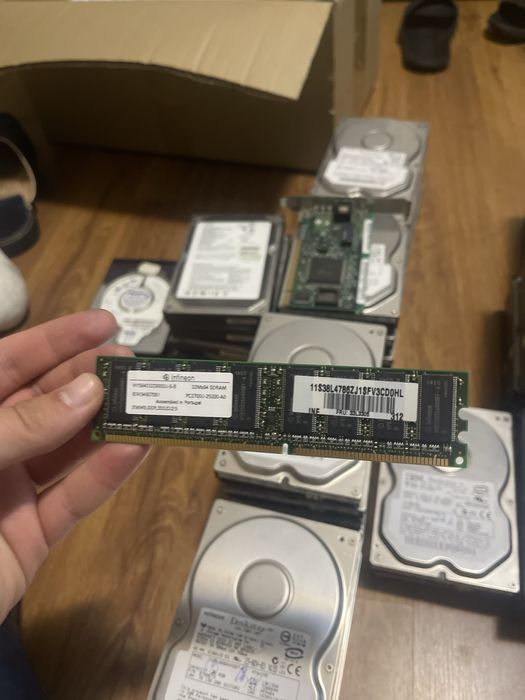 Lot piese PC vintage HDD IDE RAM IBM Seagate Hitachi