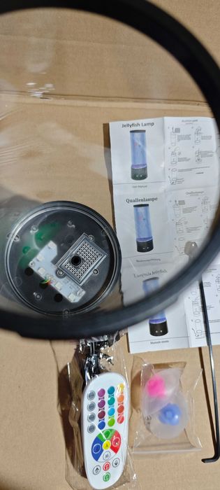 LED лампа с медуза 17 RGB цветна дистанционно управление