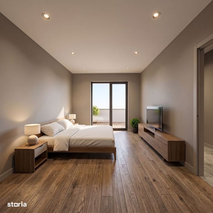 Apartament 2 camere + Curte, Loc de parcare, Incalzire in pardoseala