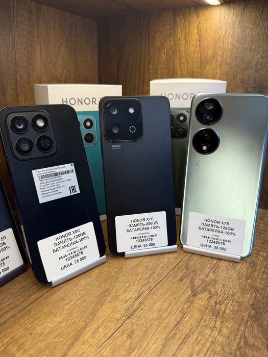 Honor x7,8 128,256Gb с коробкой