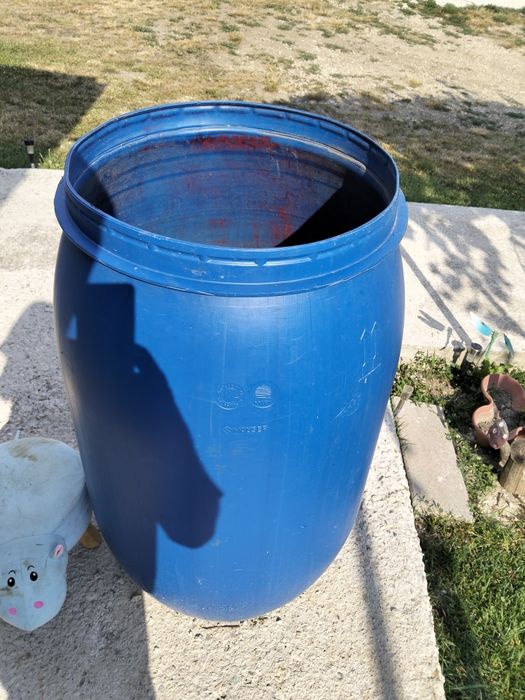 Bidon 220 litri cu capac și inel