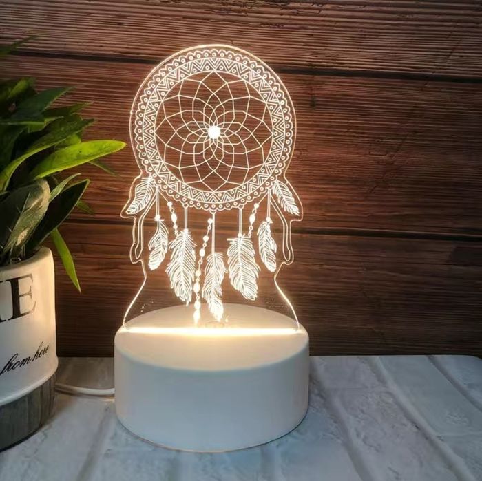 Настольный 3D LED светильник-ночник