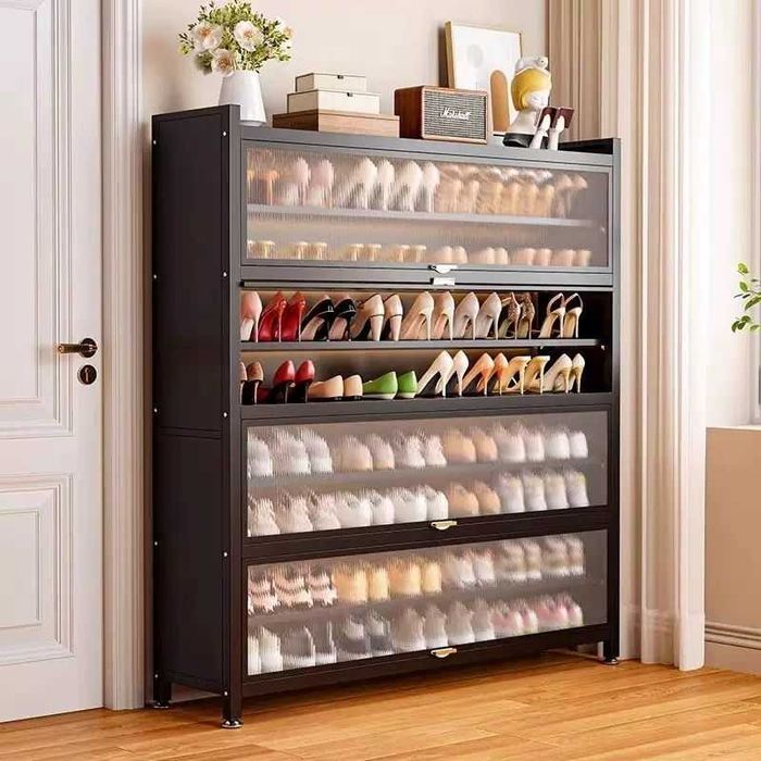 Обувница для входа/Сдвижные ПВХ двери/пылезащищённый дизайн