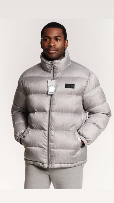 Мъжко зимно яке в сив цвят